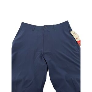 Grand Slam Mens Navy Blue Golf Shorts Size 32 360 Motion Stretch Sun‎ Protection